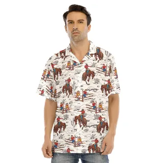 Men's Cowboy Hawaiian Shirt