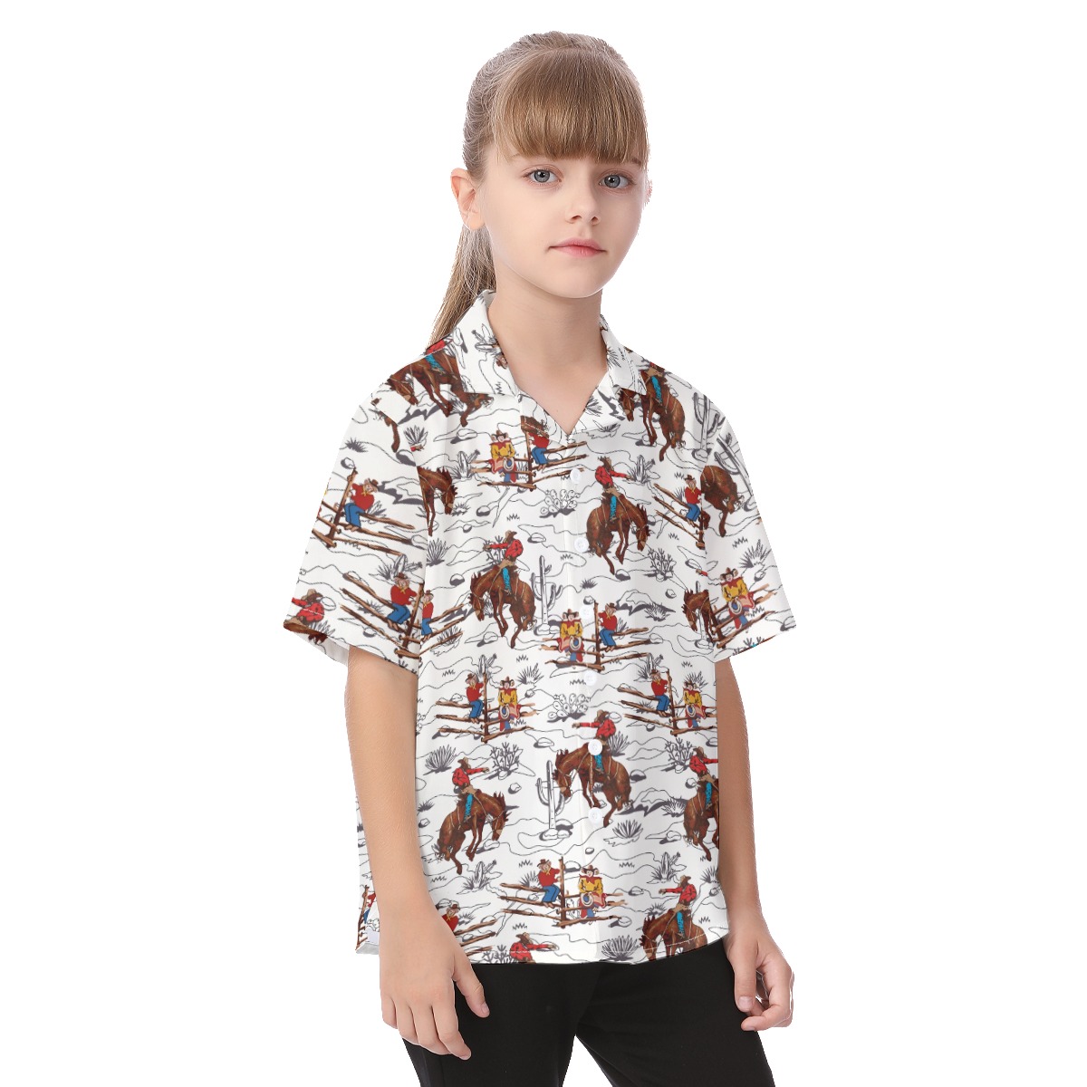 Kid's Cowboy Aloha Shirt