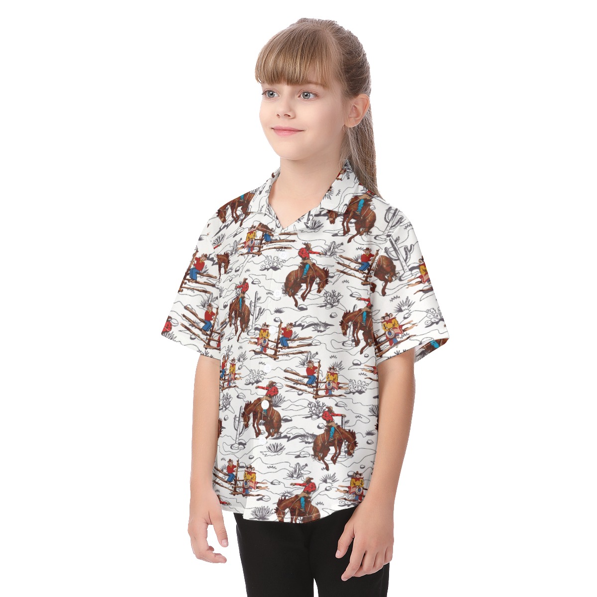 Kid's Cowboy Aloha Shirt