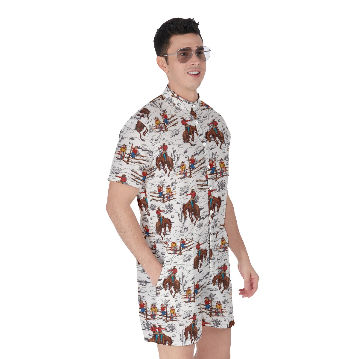 Cowboy Summer Short Romper For Men