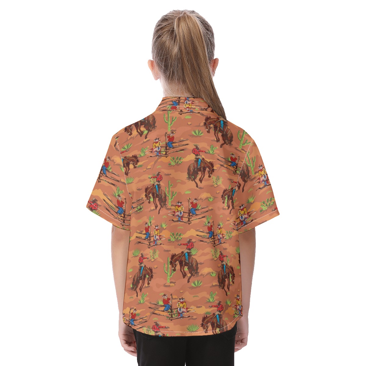 Western Cowboy Button Up Shirt For Kids