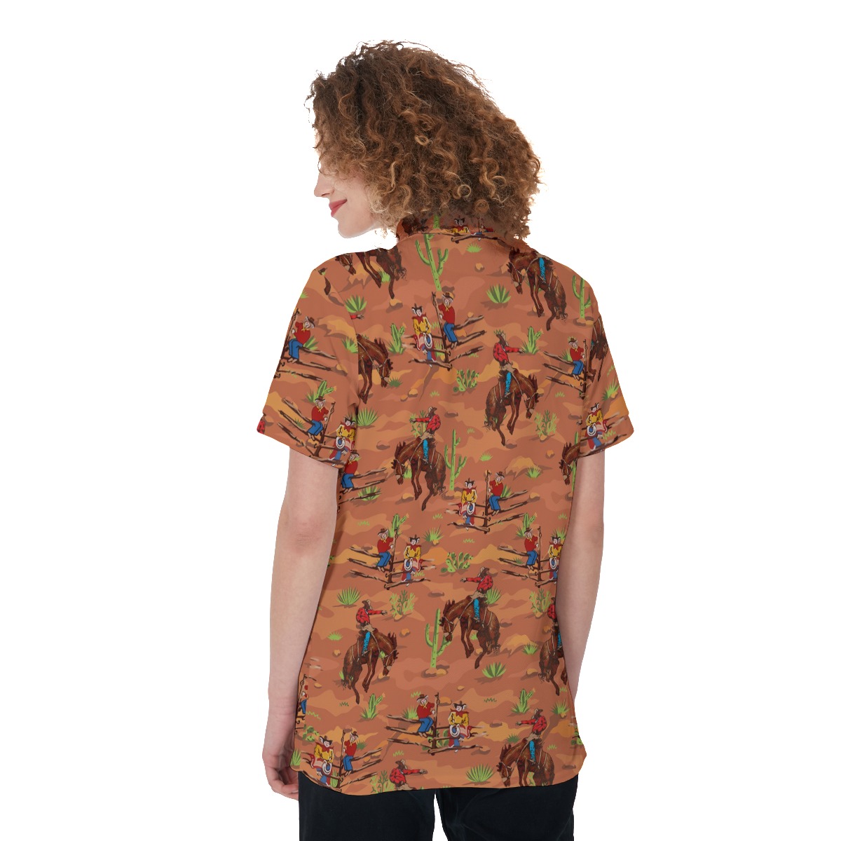 Western Cowboy Women Golf Shirt
