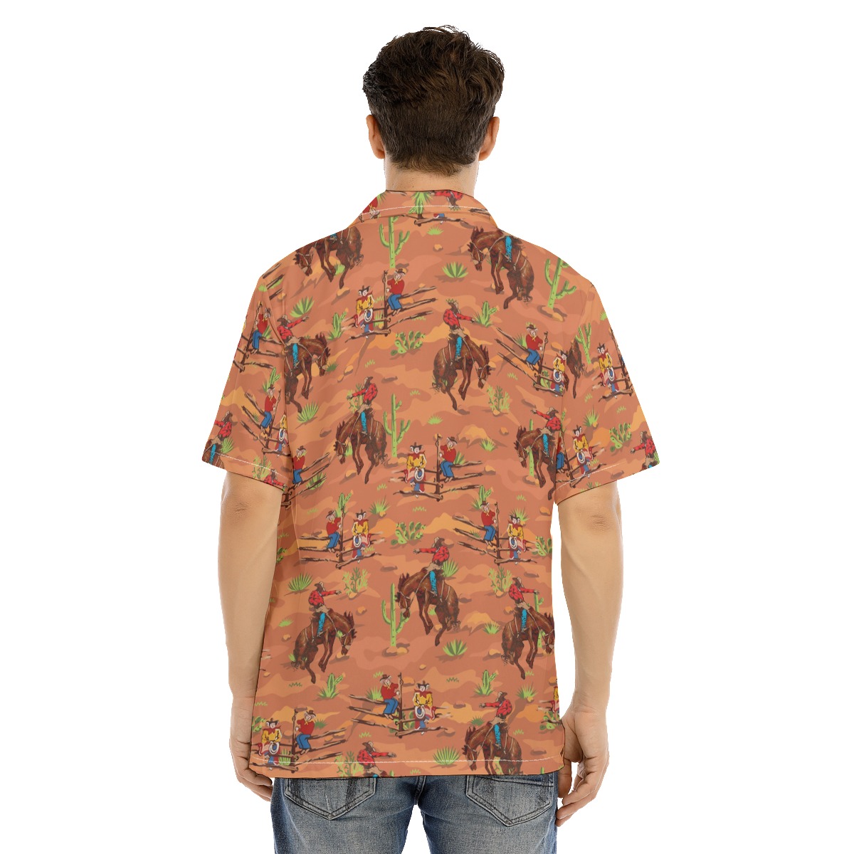 Western Cowboy Hawaiian Shirts For Men