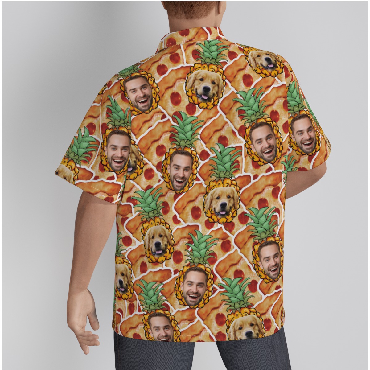 Funny Pineapple Pizza Hawaiian Shirt For Men