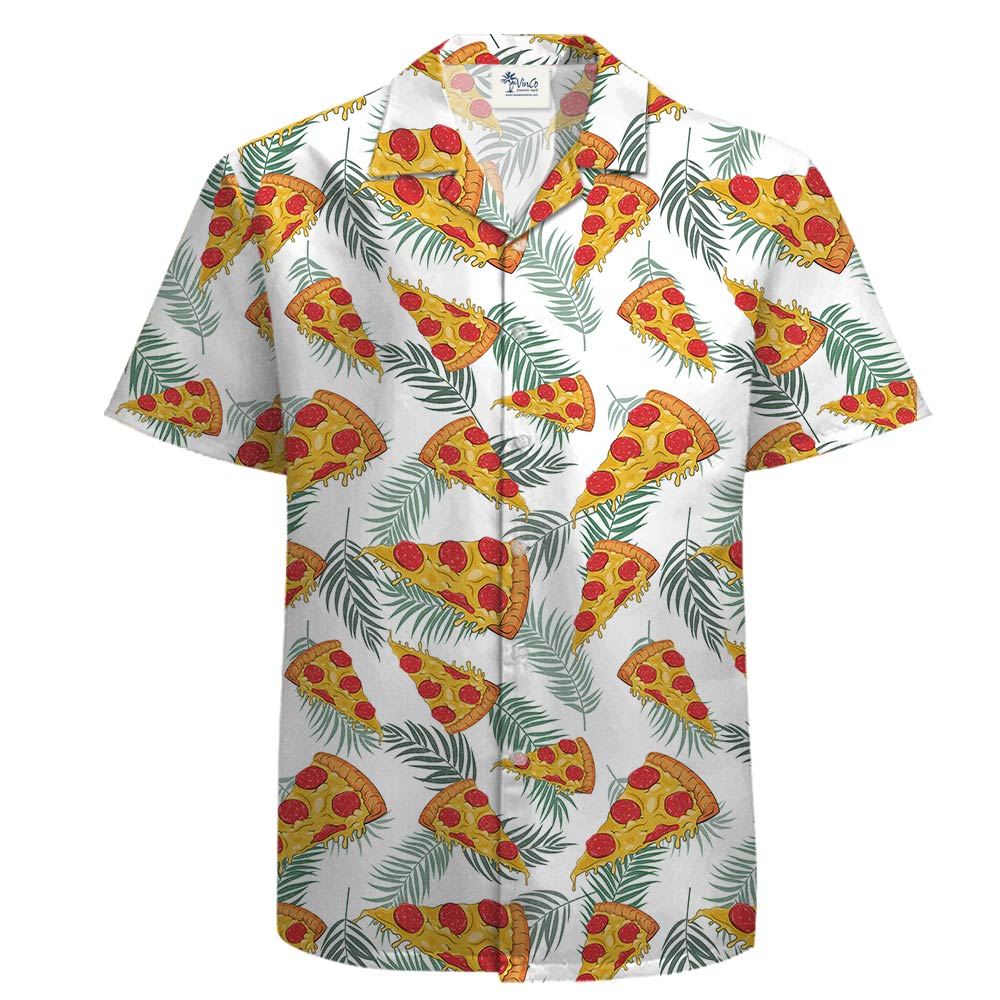 Tropical Pizza Hawaiian Shirt 100% Cotton - variant image 1