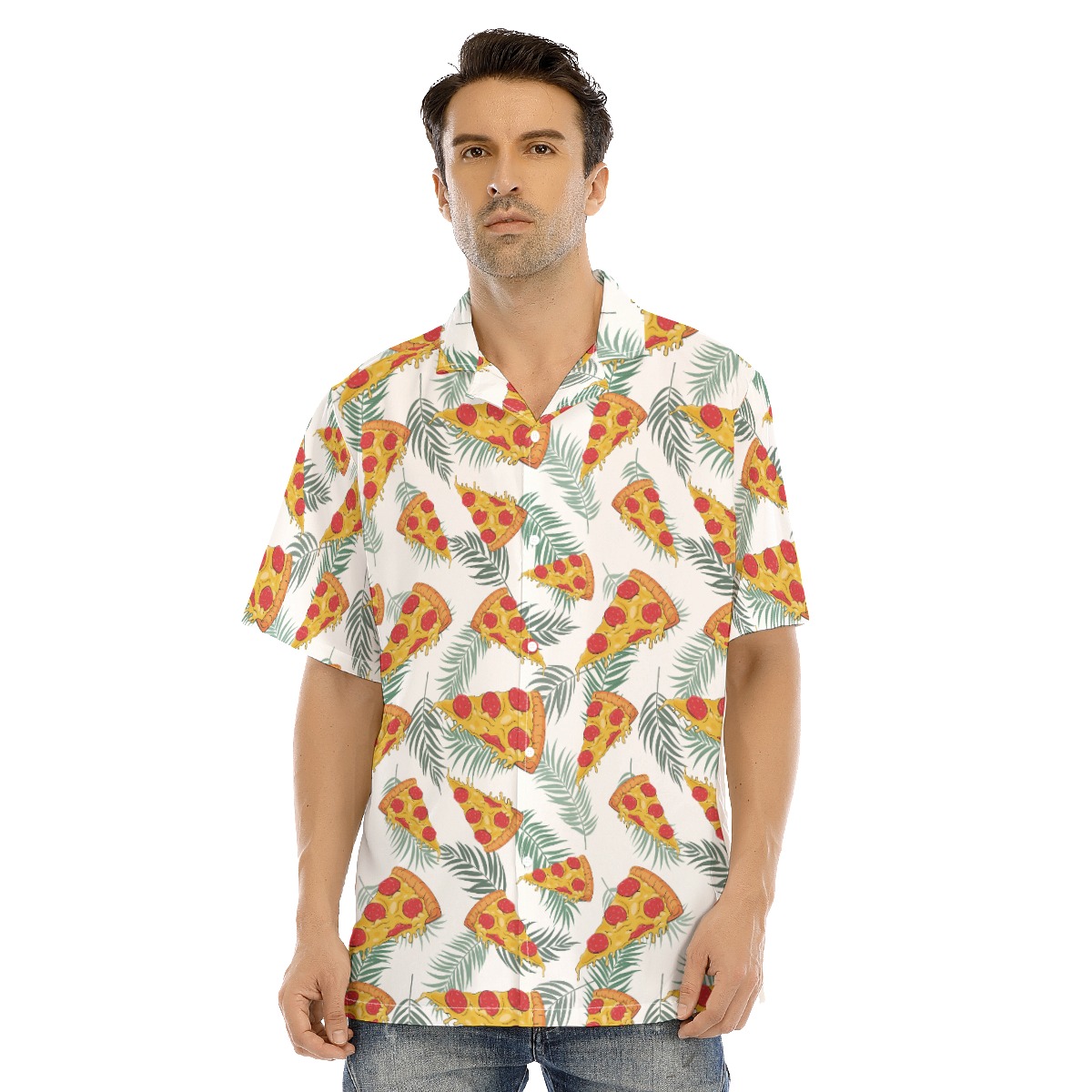 Pizza Tropical Men's Hawaiian Shirt - variant image 1