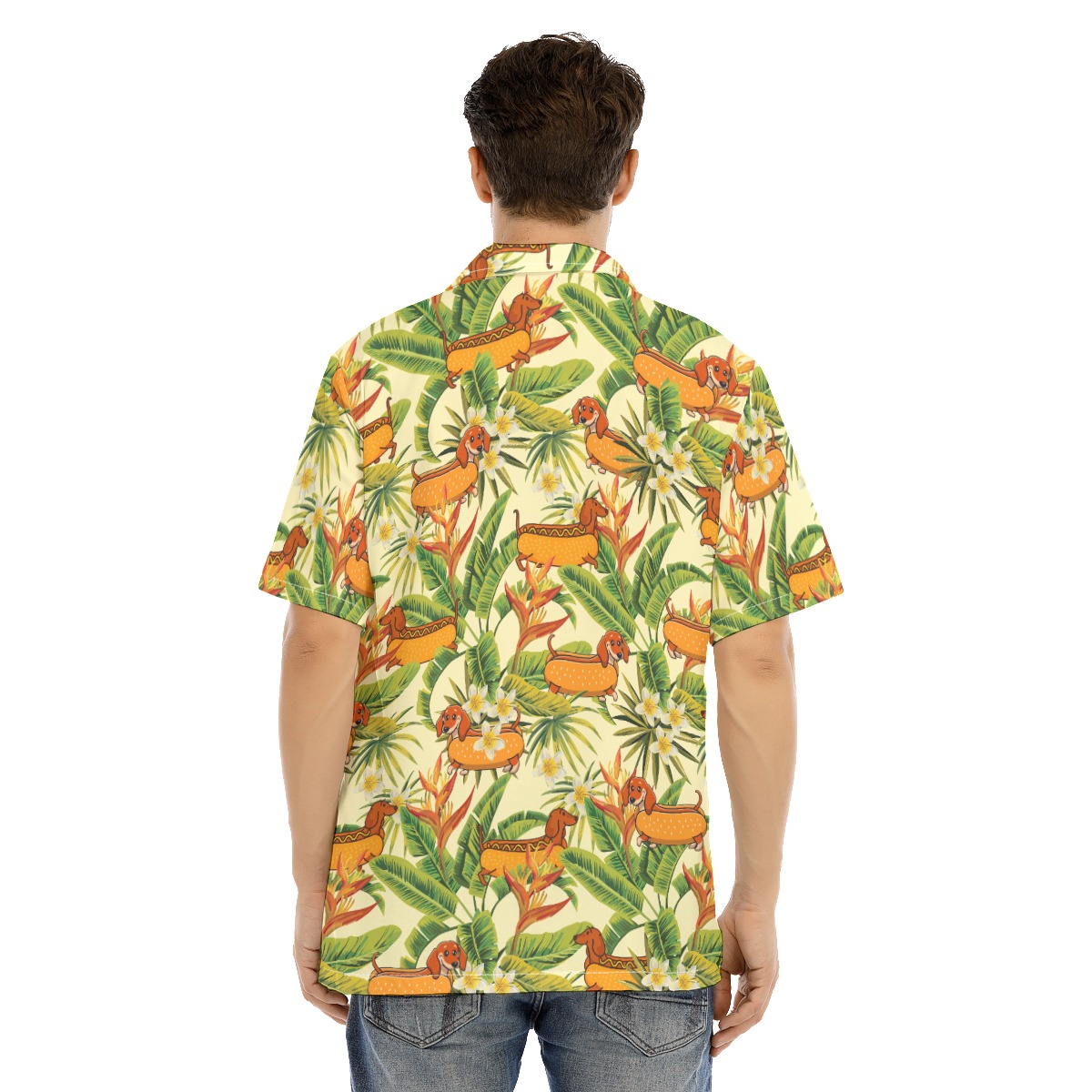 Funny Hot Dog Dachshund Hawaiian Shirt