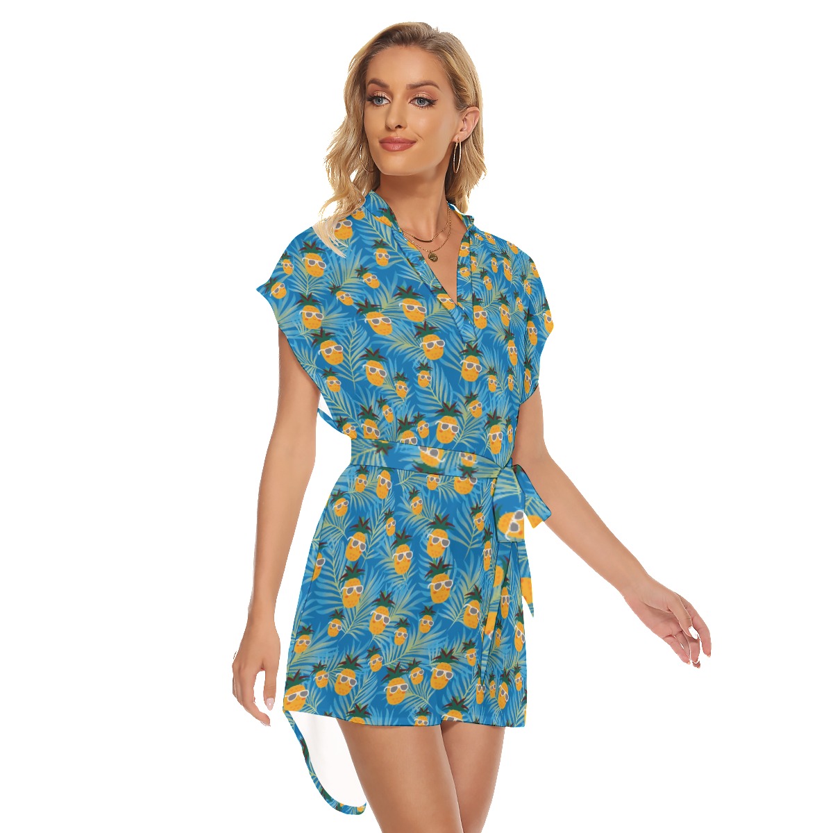 Tropical Pineapple Hawaiian Dresses For Women