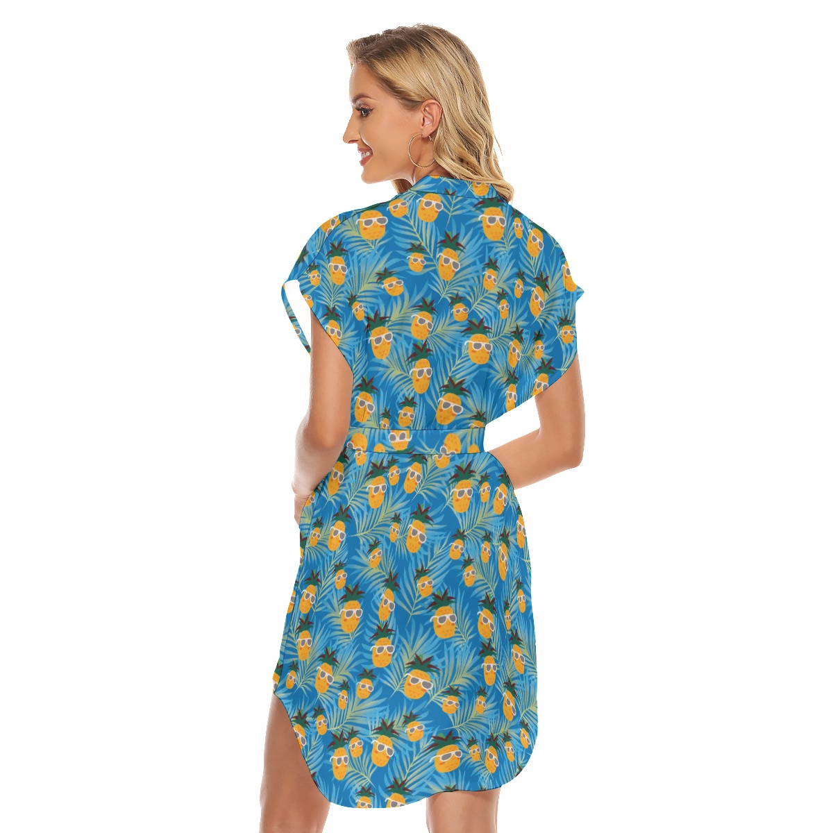 Tropical Pineapple Hawaiian Dresses For Women