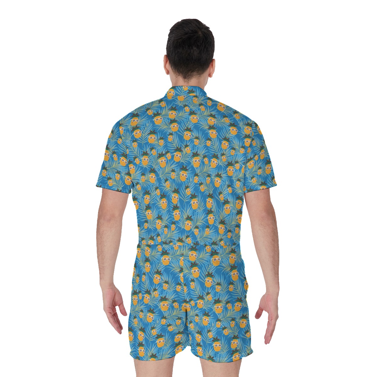 Cool Pineapple Aloha Tropical Romper For Men