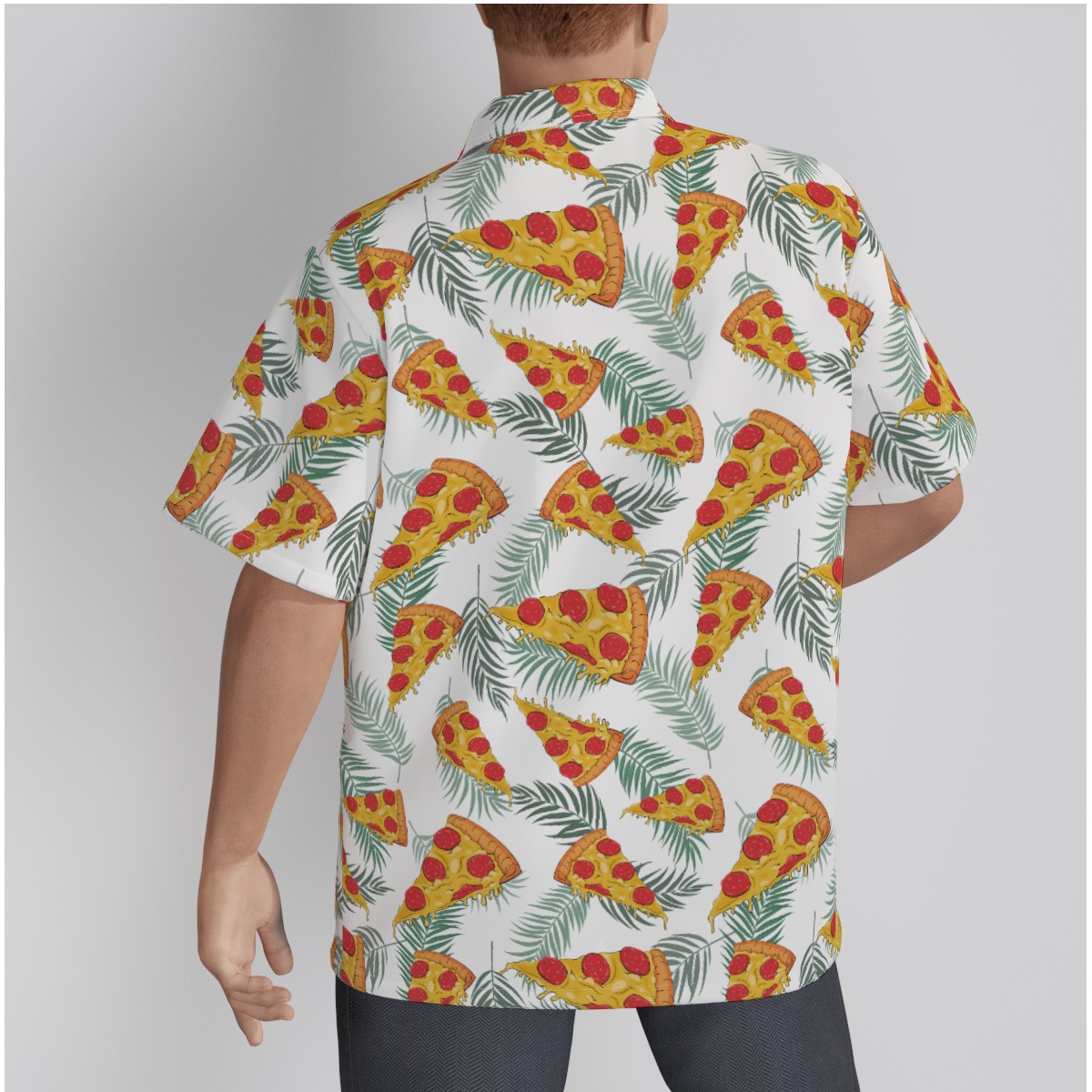 Tropical Pizza Hawaiian Shirt 100% Cotton