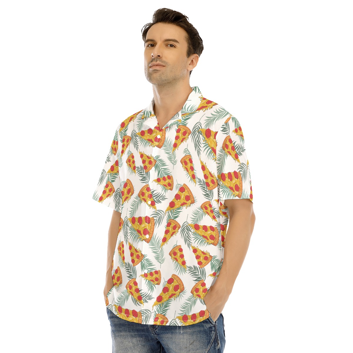 Pizza Tropical Men's Hawaiian Shirt