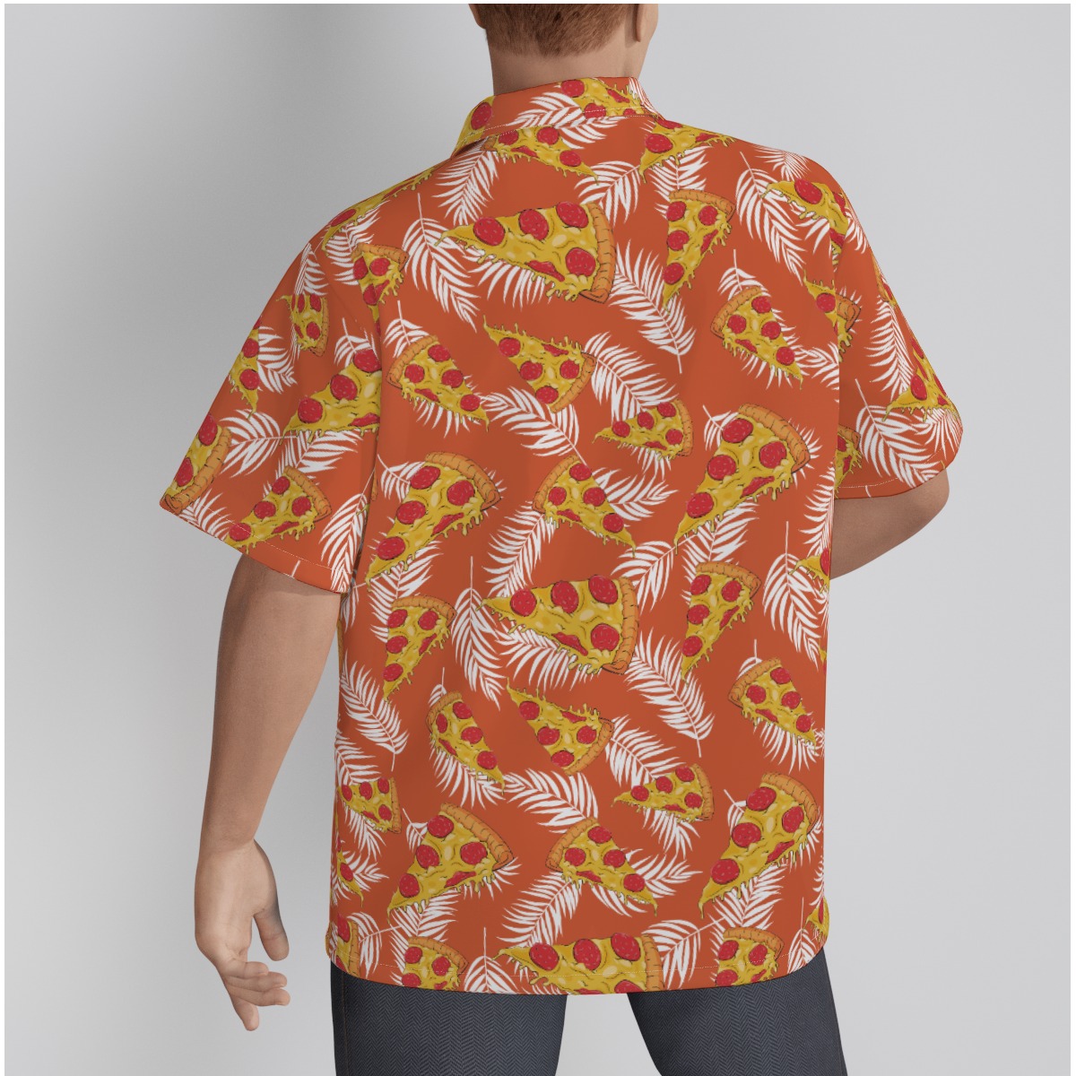 Pizza Cotton Hawaiian Shirt