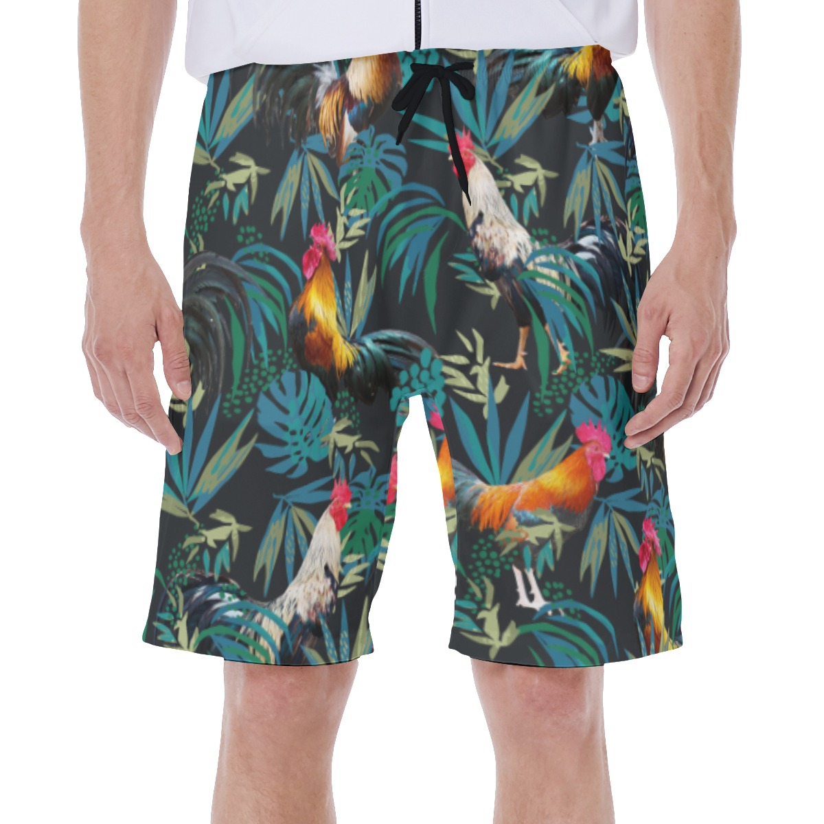 Men's Rooster Tropical Swim Trunks For Men - variant image 1