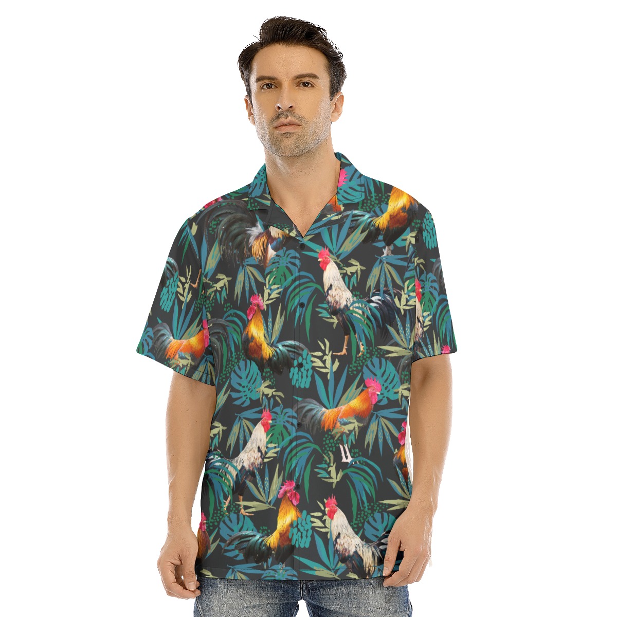 Rooster Hawaiian Shirt For Men - variant image 1