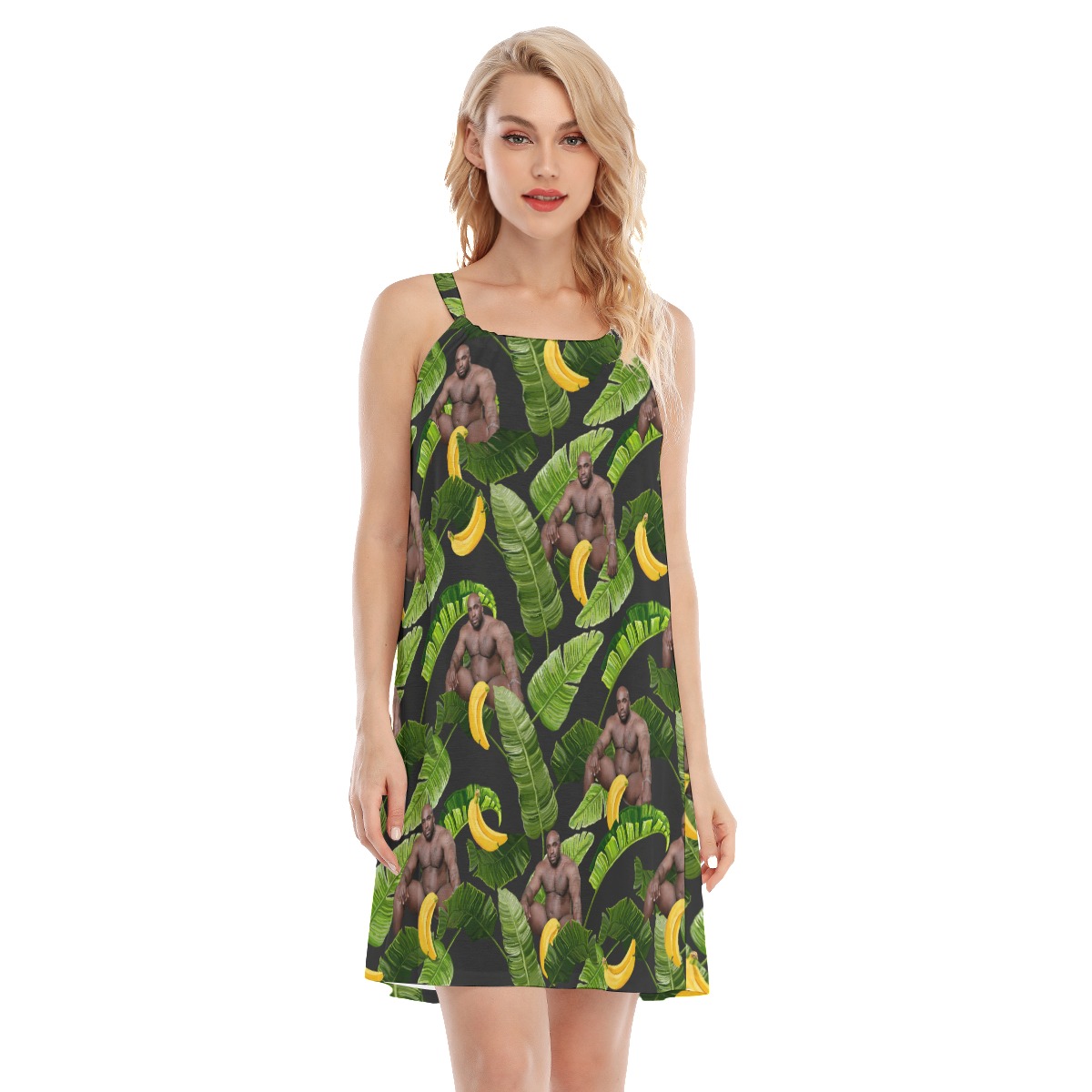 Hilarious Barry Wood Hawaiian Summer Dress - variant image 1