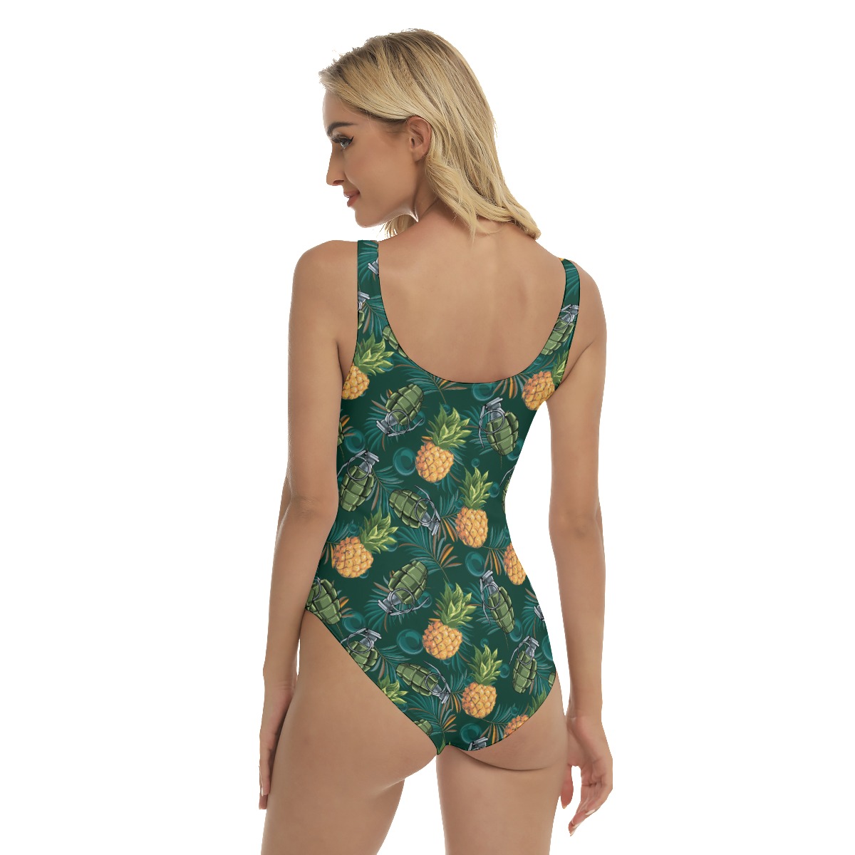 Pineapple Grenade Tropical Hawaiian Swimsuit For Women