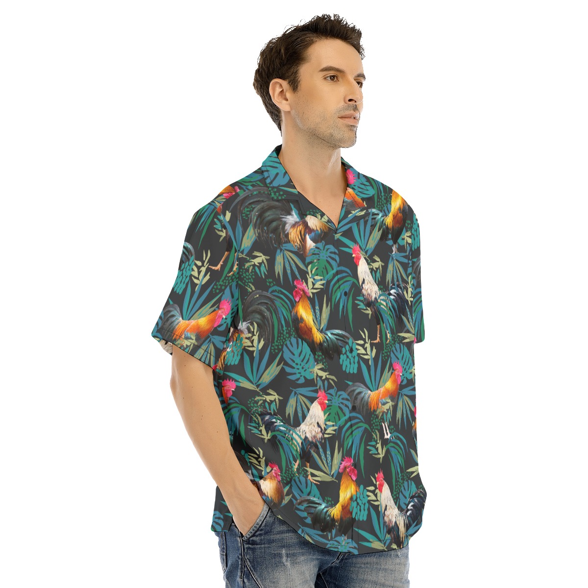 Rooster Hawaiian Shirt For Men