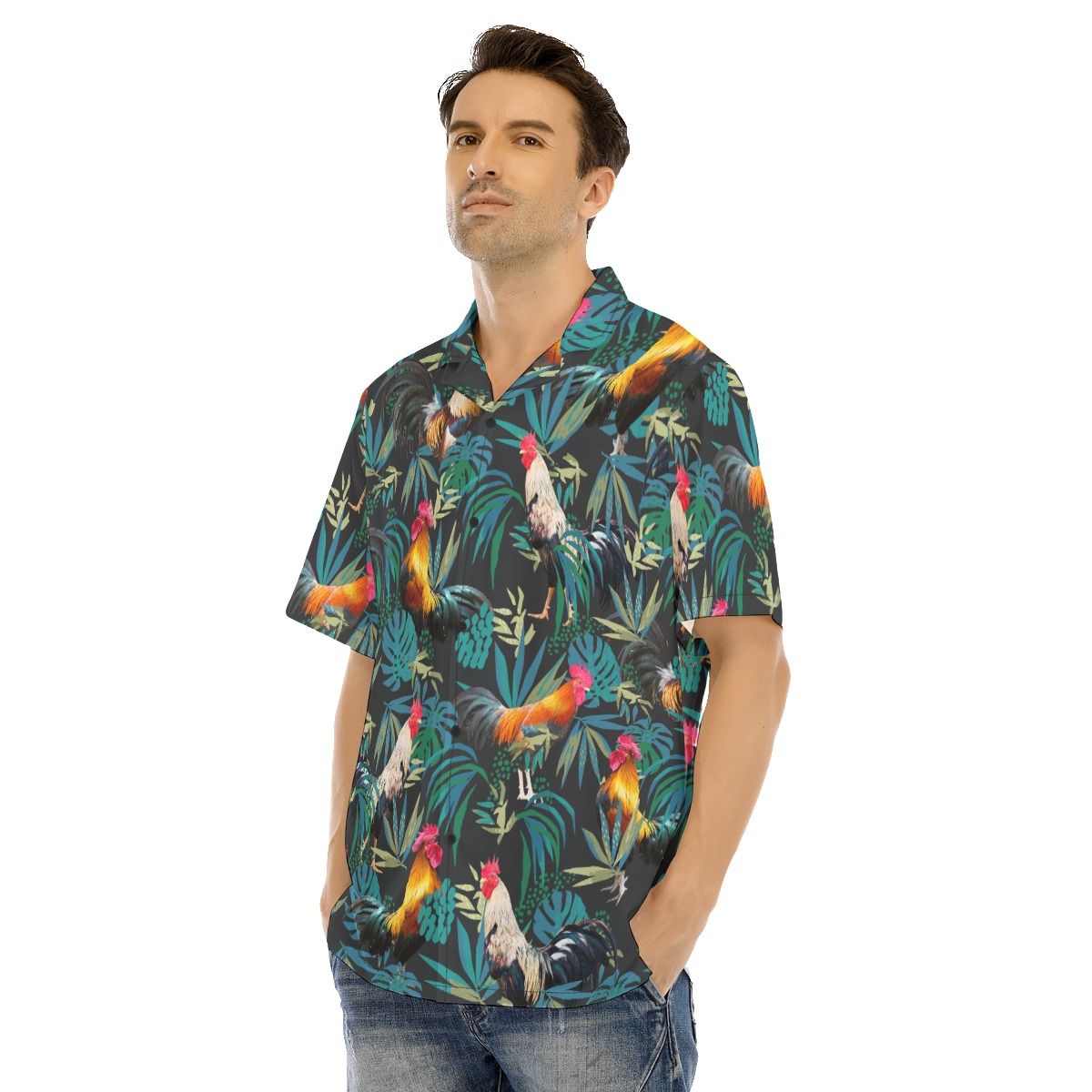 Rooster Hawaiian Shirt For Men