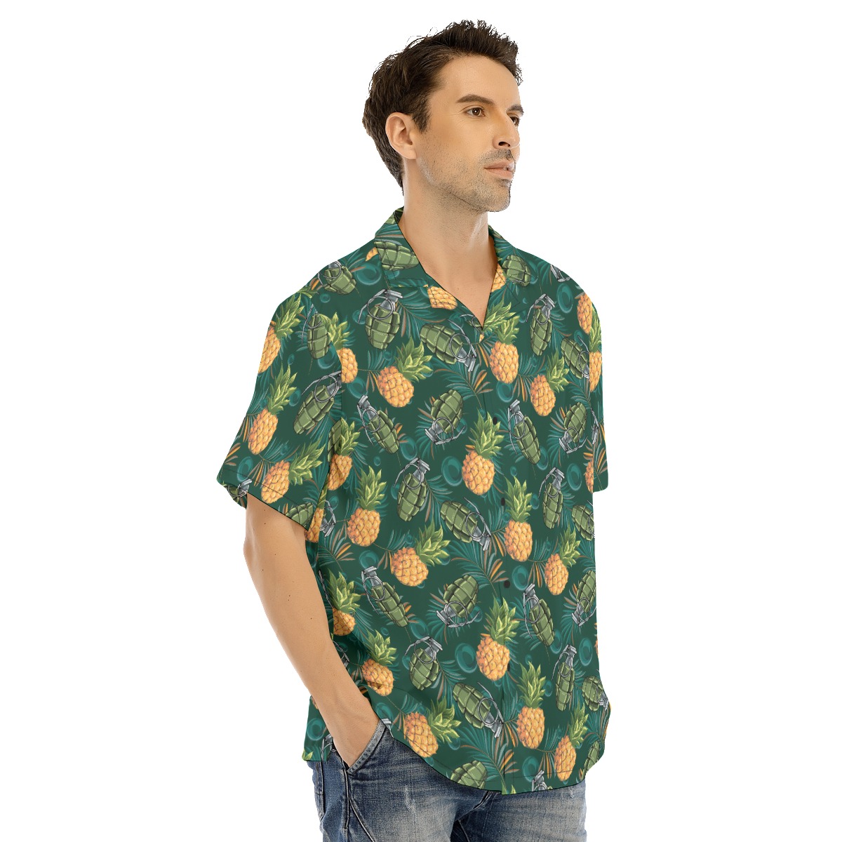 Pineapple Grenade Tropical Hawaiian Shirt