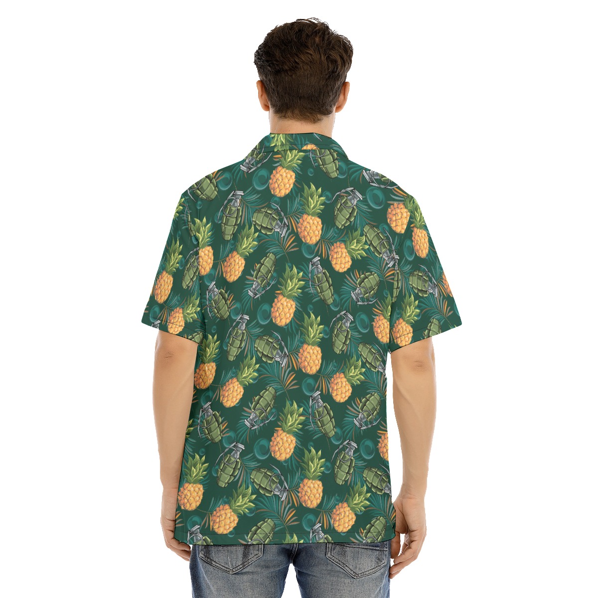 Pineapple Grenade Tropical Hawaiian Shirt