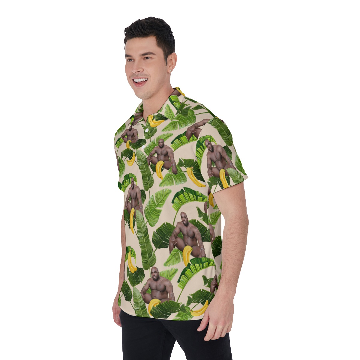 Tropical Barry Wood Hawaiian Golf Shirt For Men