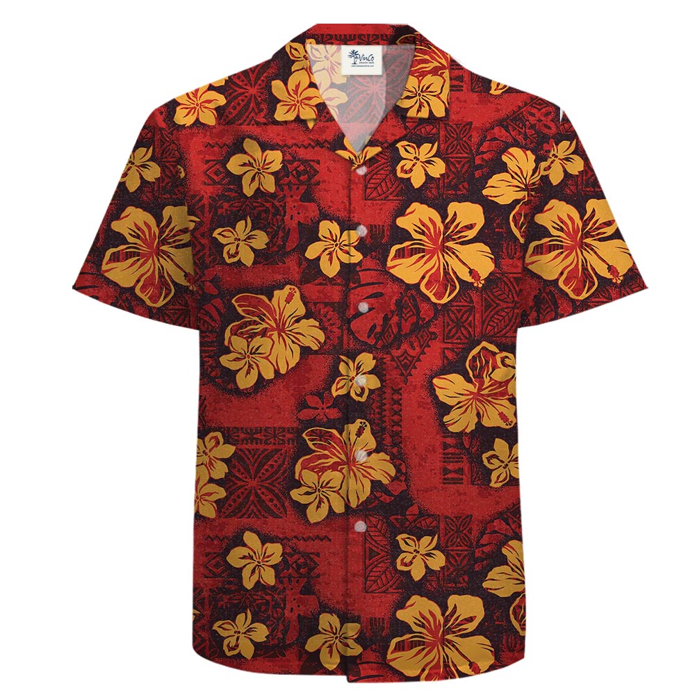 Authentic Cotton Men's Hawaiian Shirts - variant image 1
