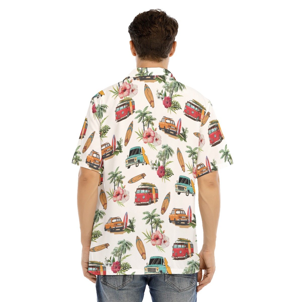 Palm Trees Surf Car Hawaiian Shirt