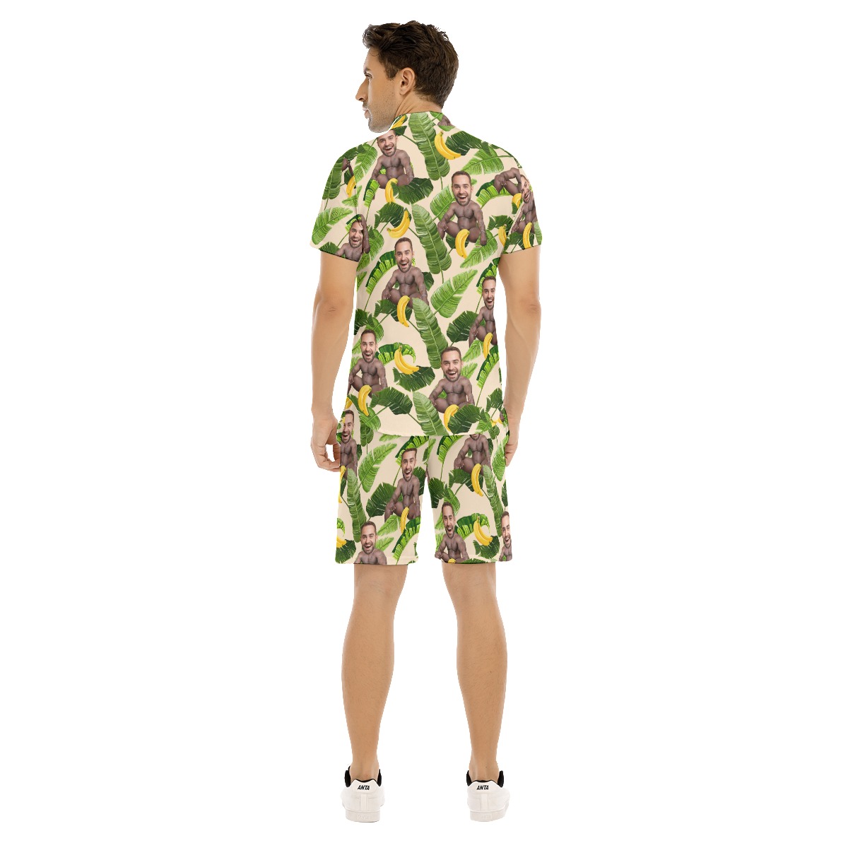 Personalized Barry Wood Face Hawaiian Shirt Set For Men
