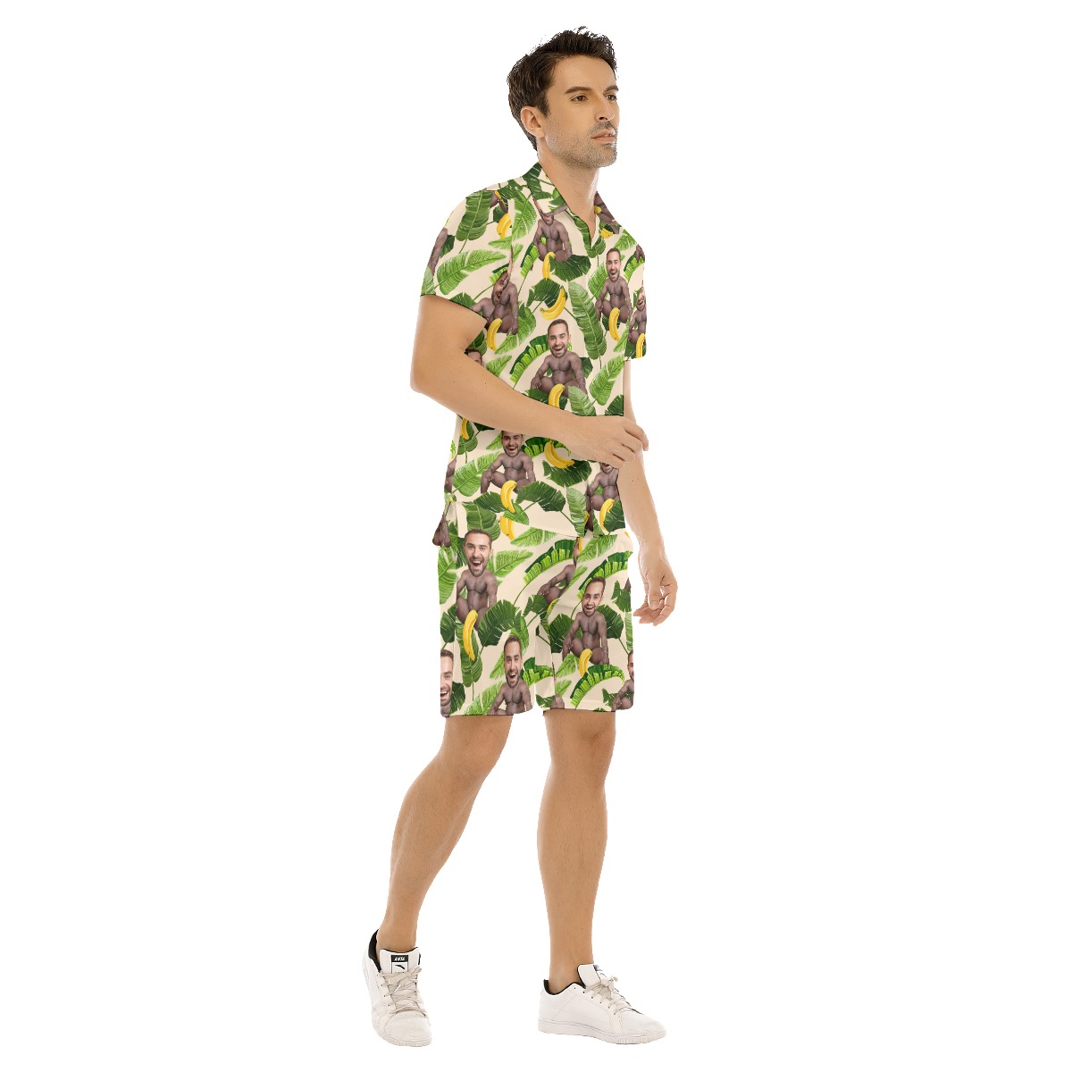 Personalized Barry Wood Face Hawaiian Shirt Set For Men