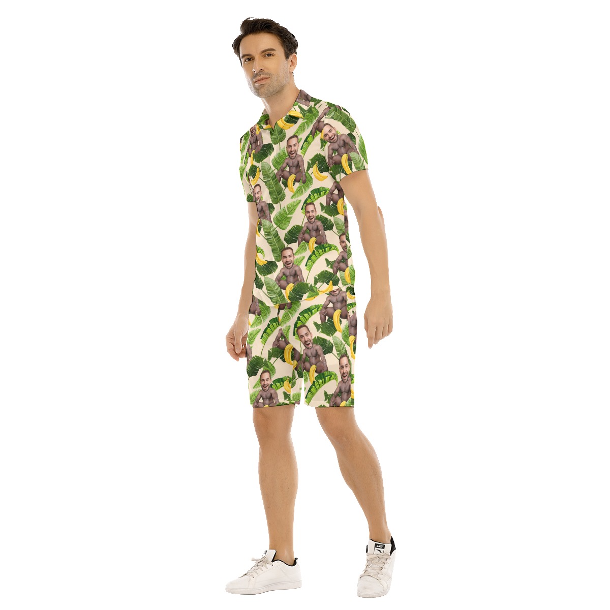 Personalized Barry Wood Face Hawaiian Shirt Set For Men