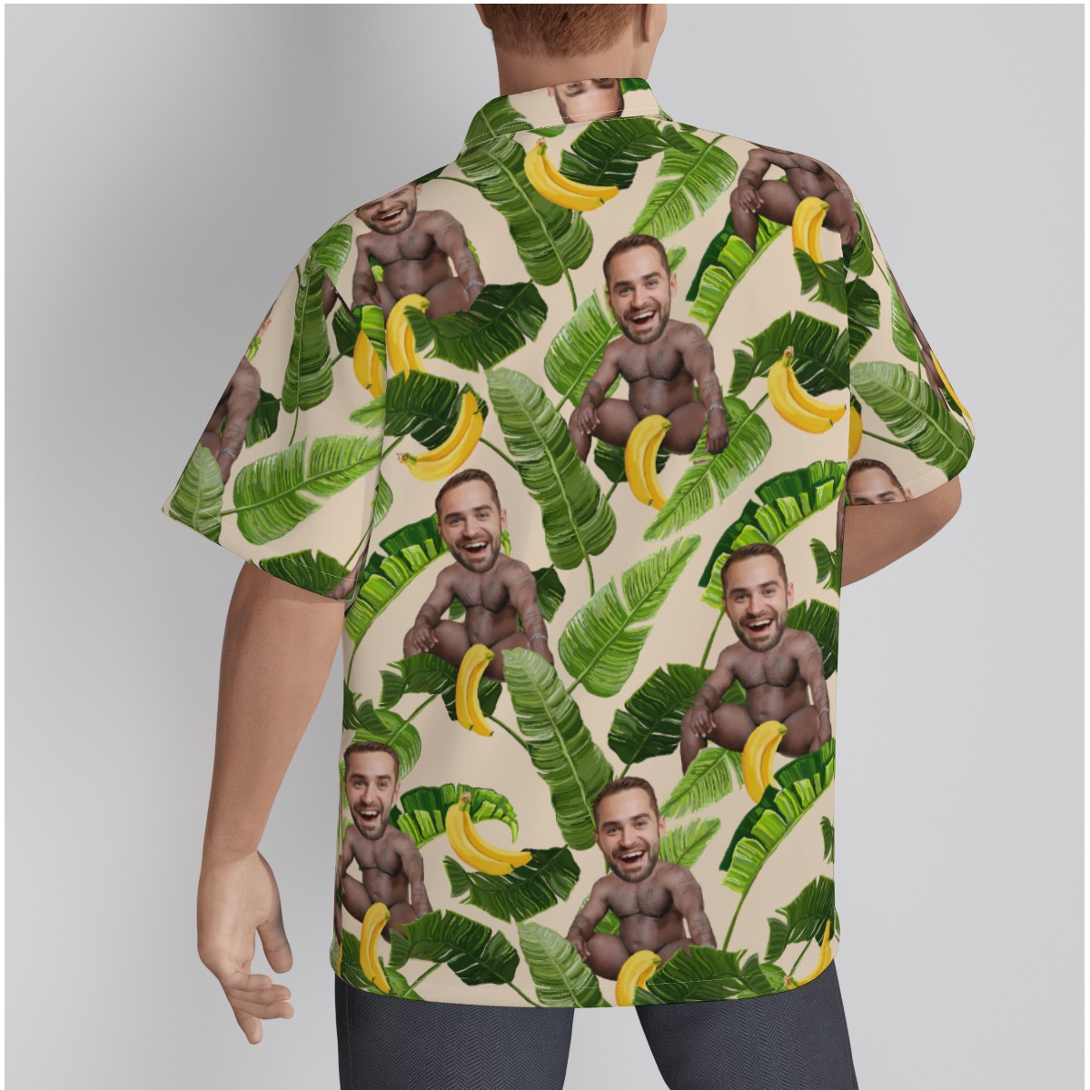 Custom Men Face Barry Wood Hawaiian Shirts For Men