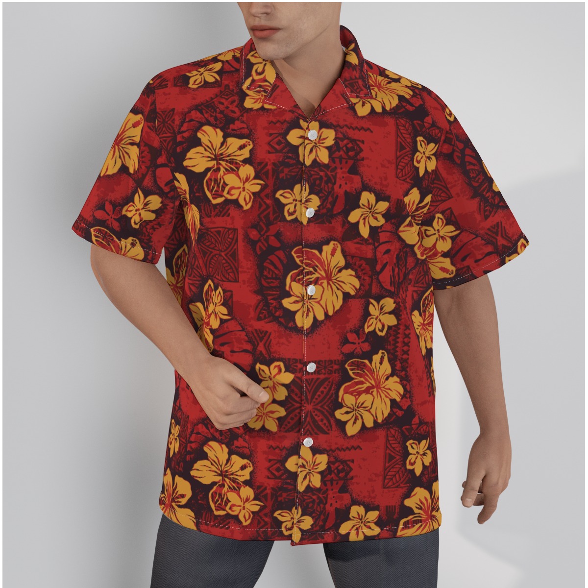 Authentic Cotton Men's Hawaiian Shirts