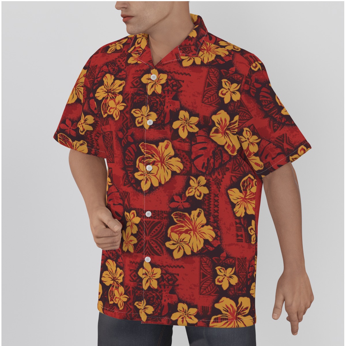 Authentic Cotton Men's Hawaiian Shirts