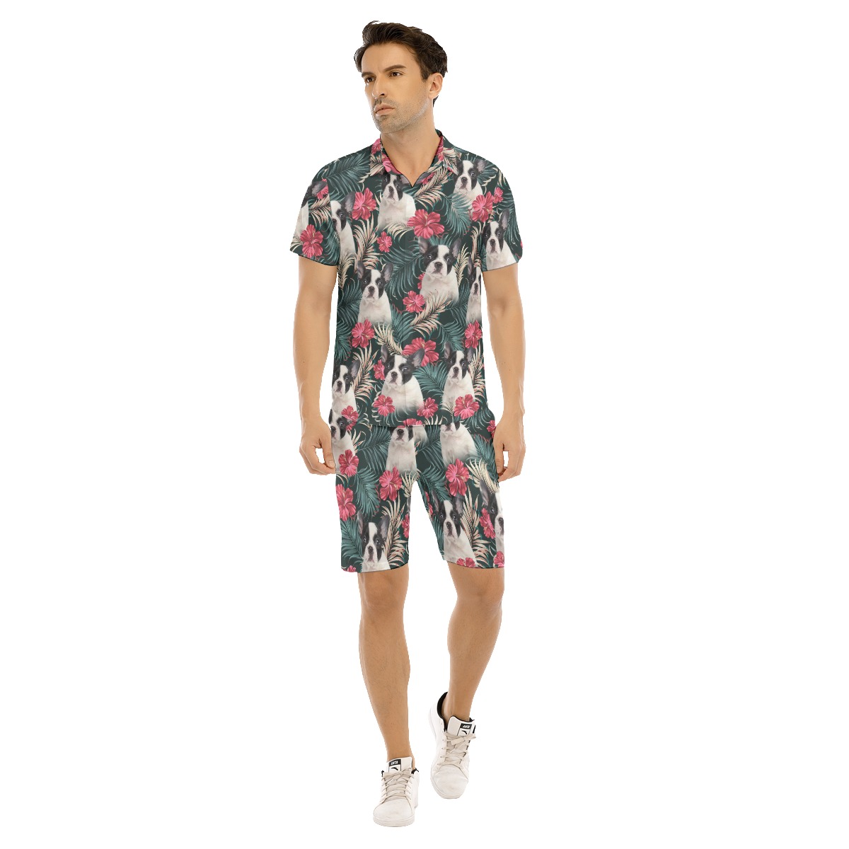Custom Hawaiian Shirt And Shorts With Pet Face - variant image 1