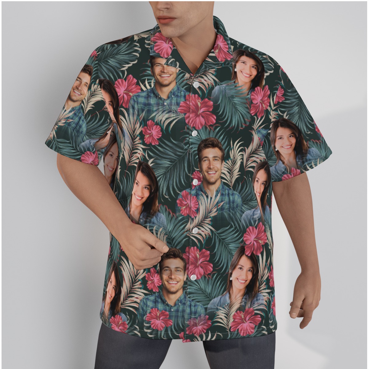 Custom 2 Faces Tropical Shirt Hawaiian Style - variant image 1