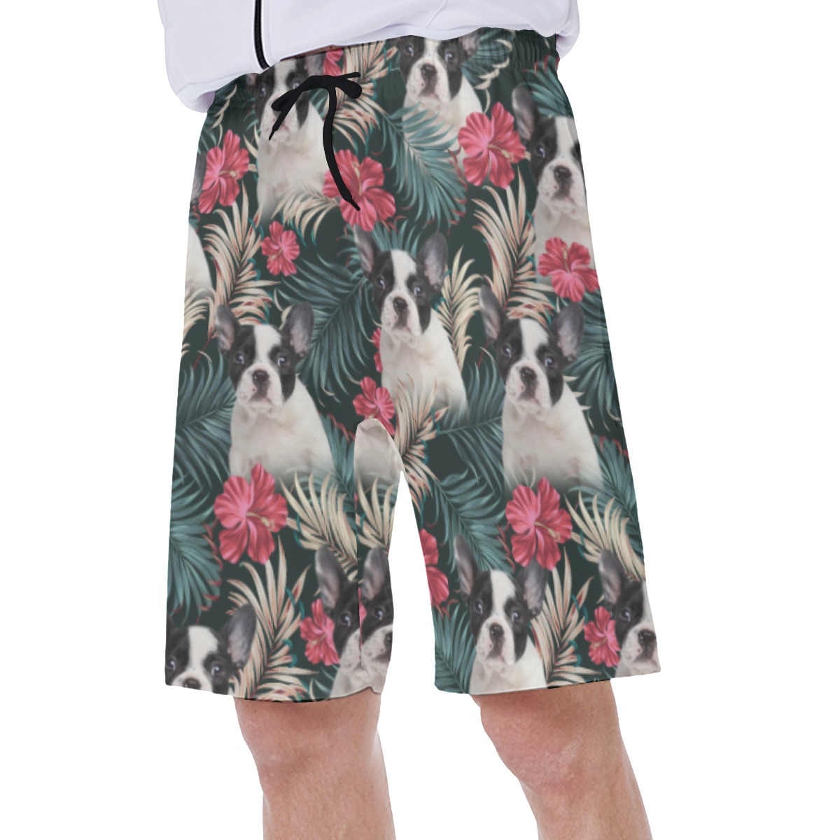 Customize Dog Face Hawaiian Swim Trunks