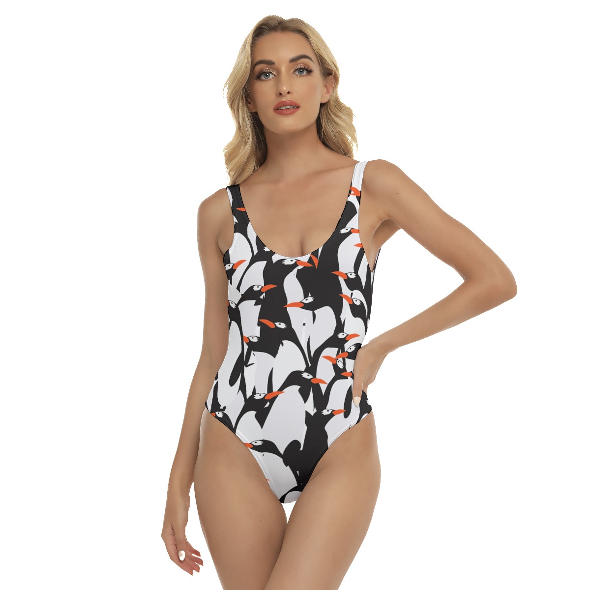 Penguin Colony Hawaiian Swimsuit For Women - variant image 1