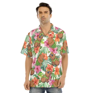 Funny Capybara Tropical Hawaiian Shirt
