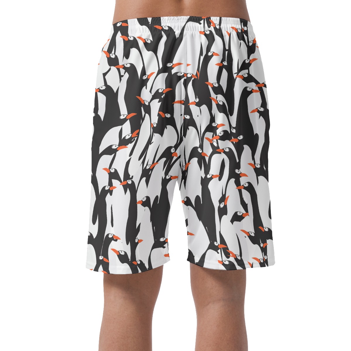 Penguin Colony Hawaiian Beach Shorts For Men