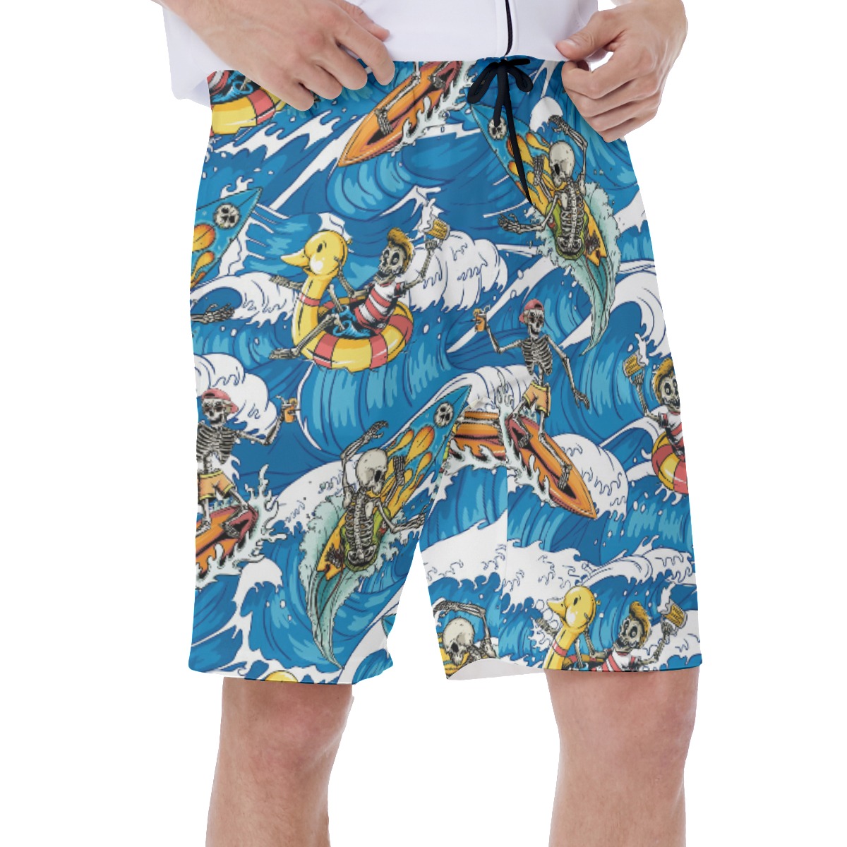 Skeleton Ride The Wave Hawaiiam Swimwear