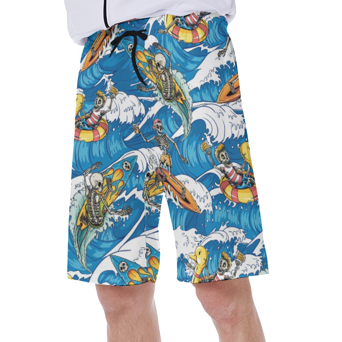 Skeleton Ride The Wave Hawaiiam Swimwear