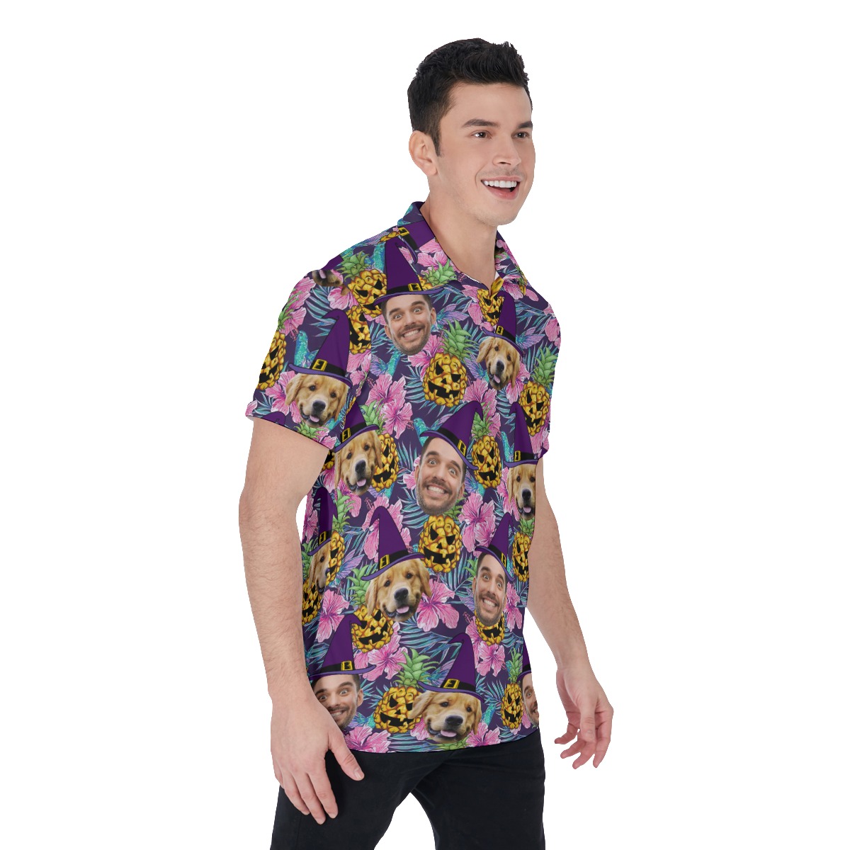 Personalized Halloween Hawaiian Polo Shirt For Men