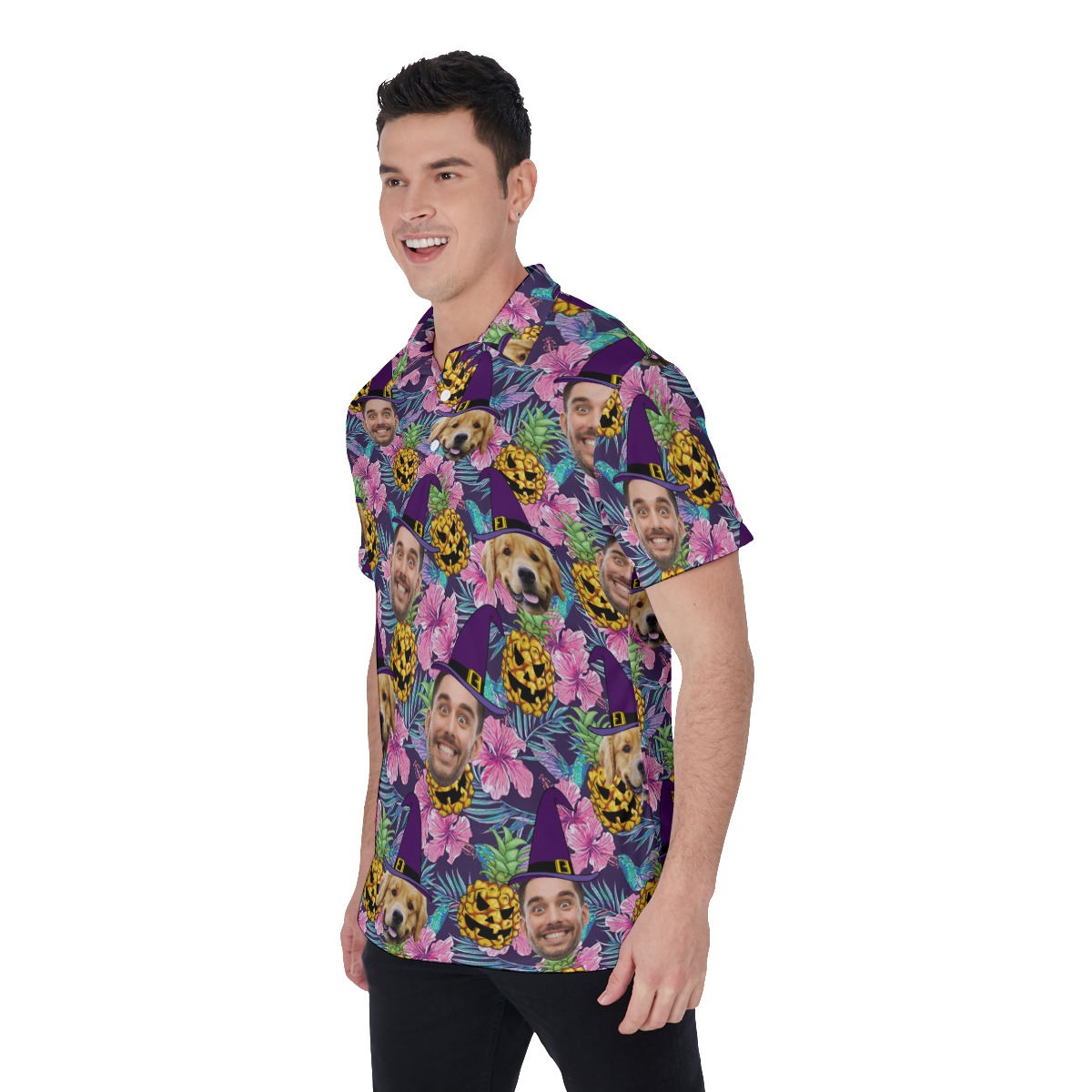 Personalized Halloween Hawaiian Polo Shirt For Men
