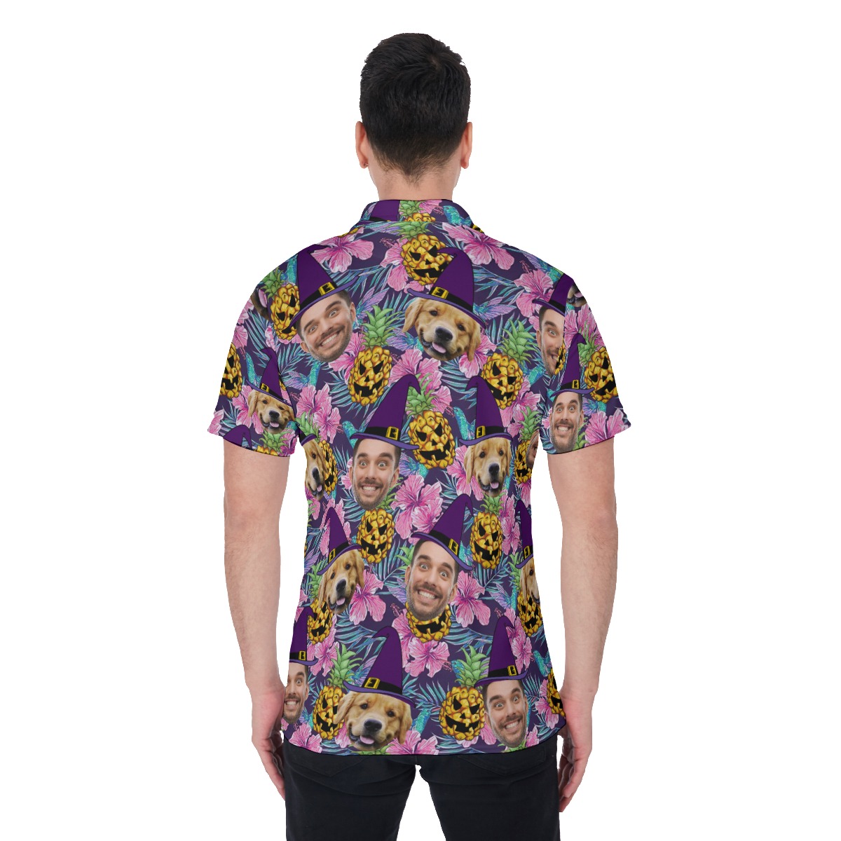 Personalized Halloween Hawaiian Polo Shirt For Men