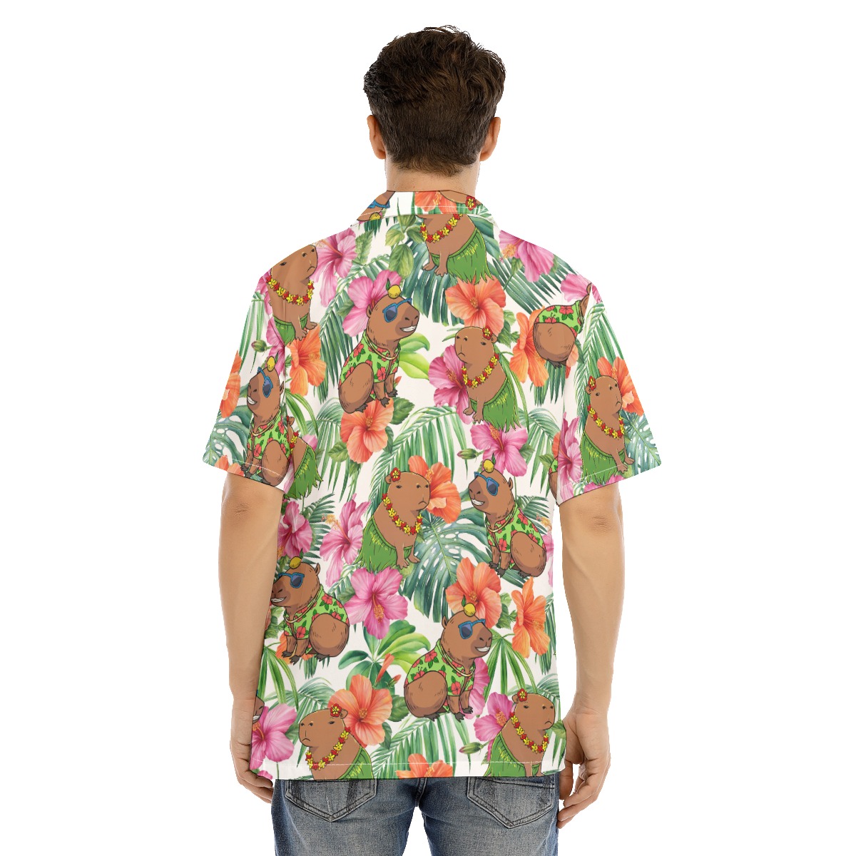 Funny Capybara Tropical Hawaiian Shirt