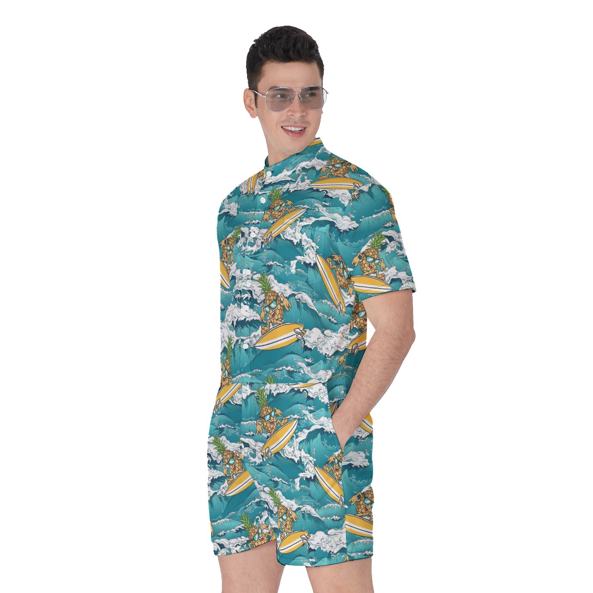 Pineapple Surfing Men's Hawaiian Romper