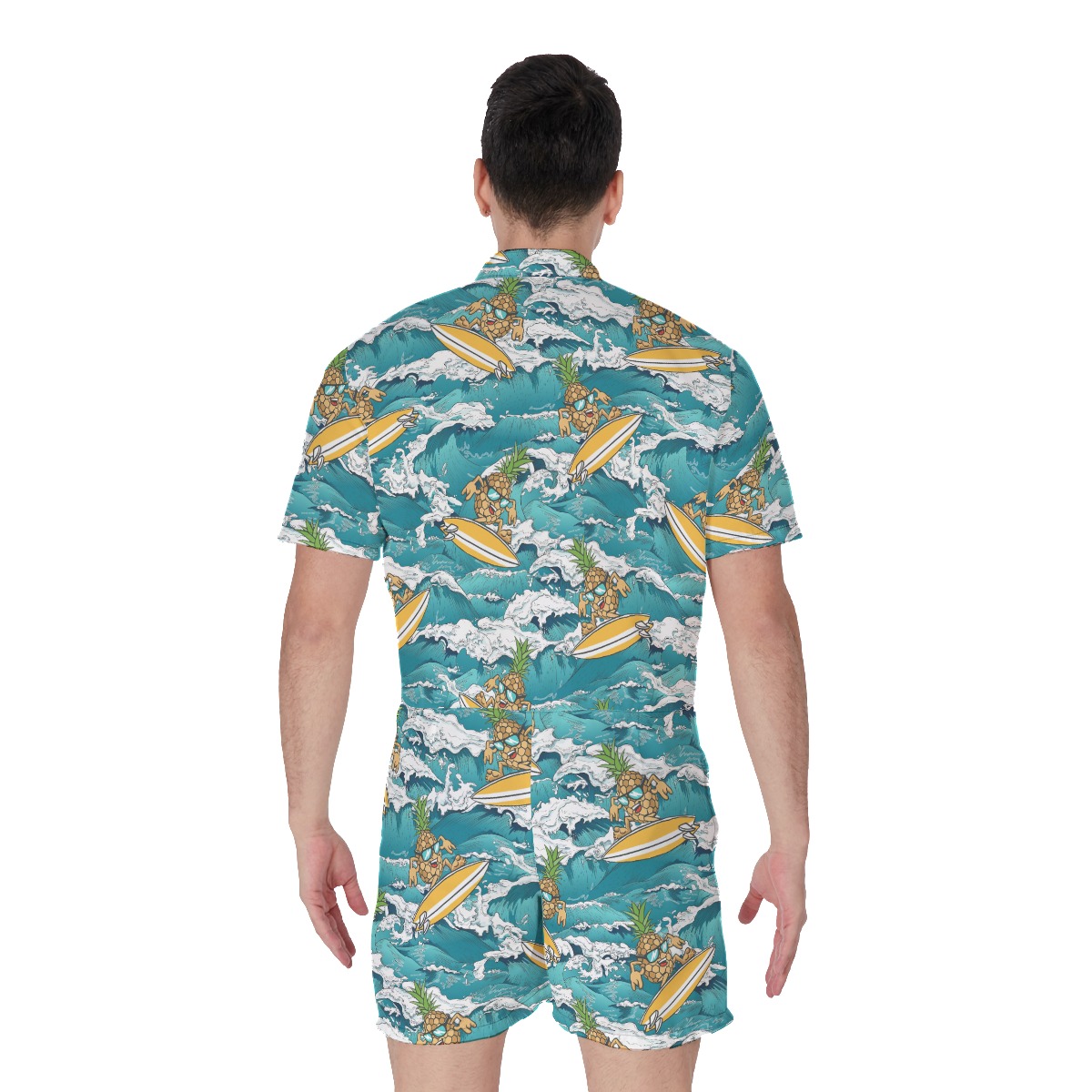 Pineapple Surfing Men's Hawaiian Romper