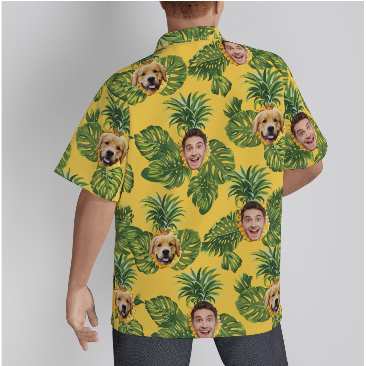 Personalized Hawaiian Shirts With Dog And Owner Face