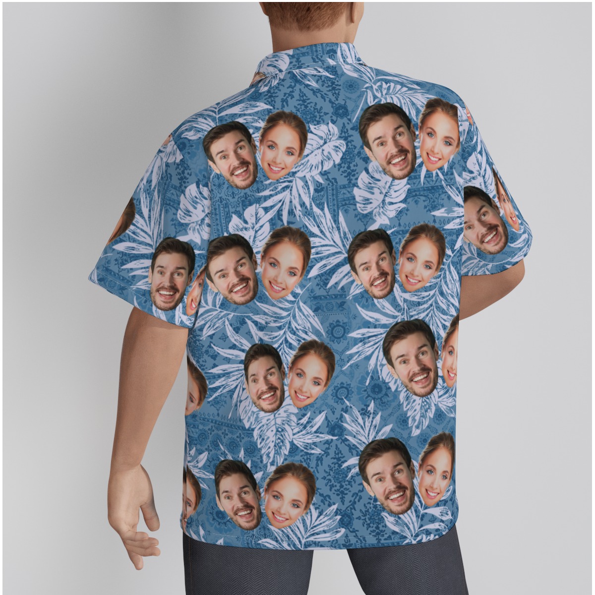 Vintage Hawaiian Shirts With Many Faces On Them